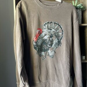 OG turkey sweatshirt from Mallory Ervin Living Fully. Thanksgiving 2022. MEDIUM